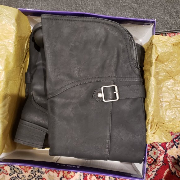 New Madden Girl PAARKERR Over the Knee Black Riding Boots - 8M New in Box - Picture 4 of 10